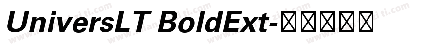 UniversLT BoldExt字体转换
